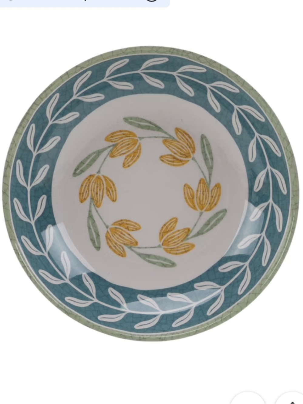 BHG NWT 4pc 4PK floral melamine  Dinner bowls